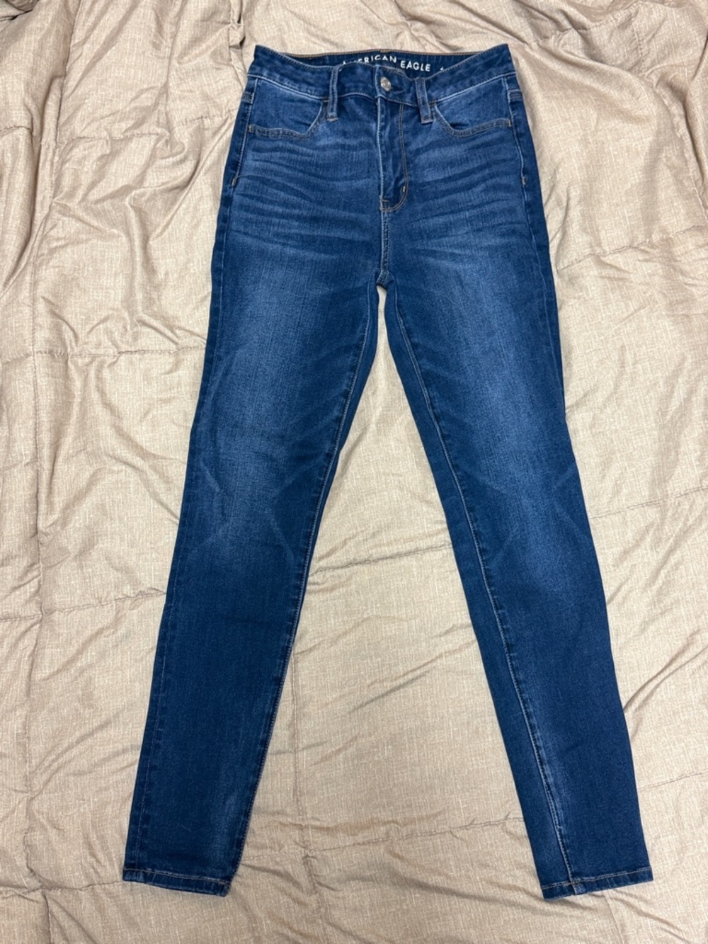 American Eagle Outfitters Super High-Rise Jeggings Skinny Jeans 0 short LIKe NEW